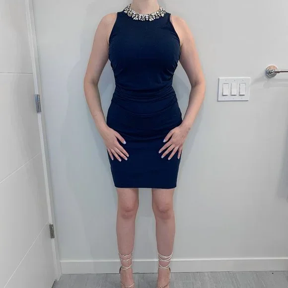 ann taylor blue dress Elena 100% Cotton Midi Dress in Light Blue main image 0